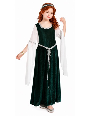 Costume médiéval vert | Costumes pour enfants Le Roi du Carnaval